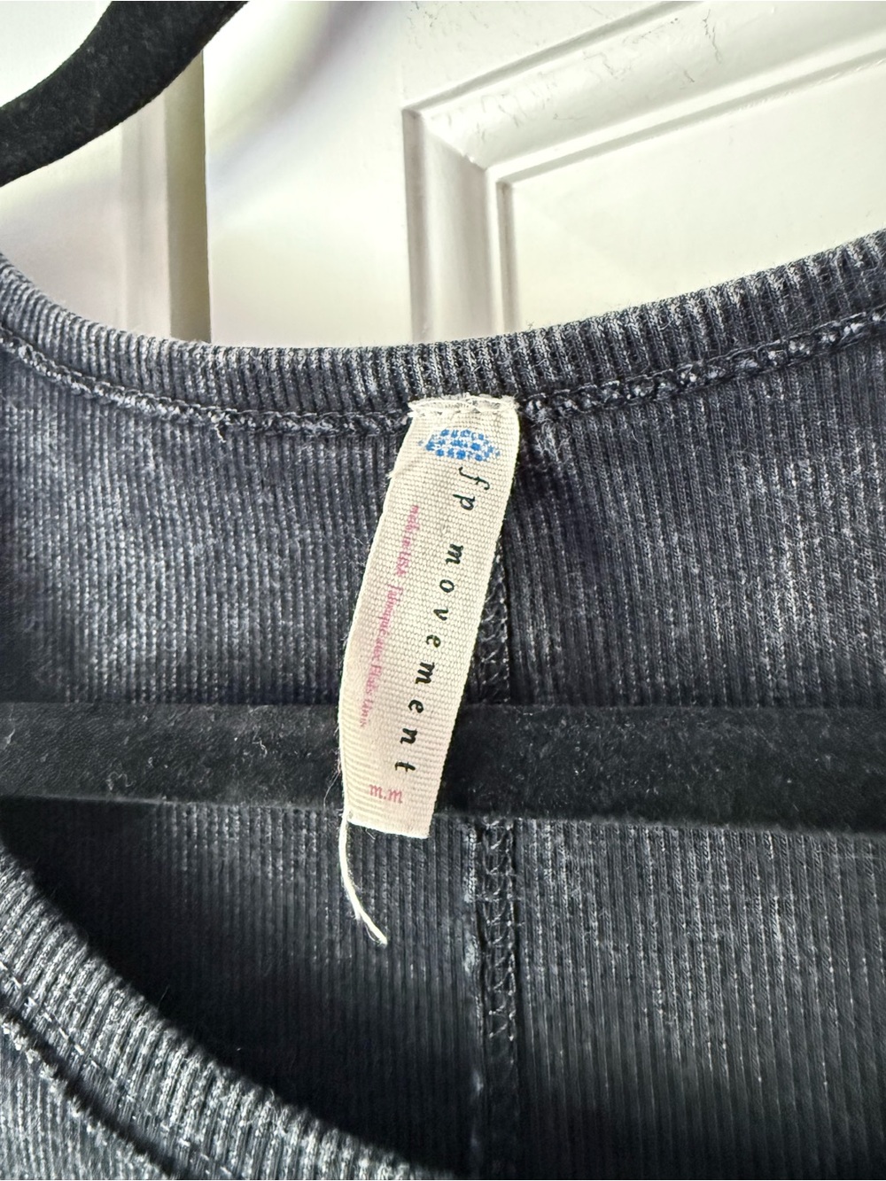 SOLD Free People Movement Matching Set Gray Acid Wash Tank & Biker Shorts M - Picture 2 of 4